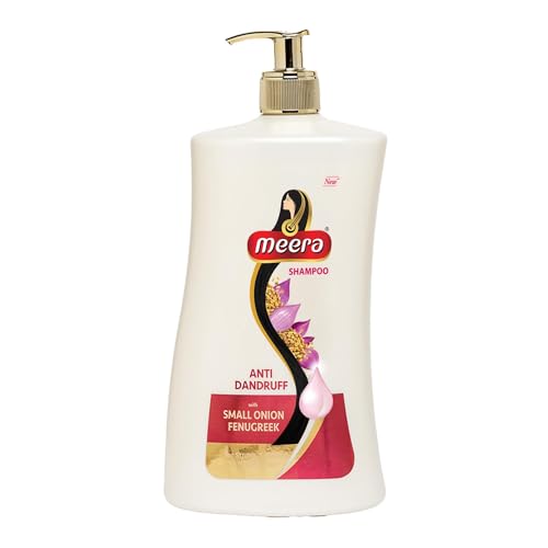 Mee.ra Anti Dandruff Shampoo – 1L | Fights Dandruff & Nourishes Scalp for Healthy Hair | Enriched with Small Onion & Fenugreek | Paraben Free Shampoo for Women & Men
