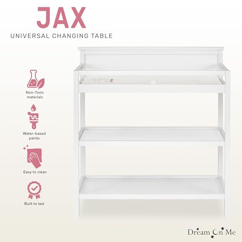 Image of Dream On Me Jax Universal Changing Table, White , 34x20x40 Inch (Pack of 1)