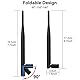 YELUFT 2 Stück 868 MHz LoRa Antenne 5dBi Verstärkung Omnidirektionaler SMA-Stecker
