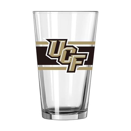 Image of Logo Brands NCAA 16 oz Pint Glass - Durable Glass With Bold Team Color- Chip-Resistant Rim Drinkware For Fans, Tailgates, Home Bars & Everyday Use