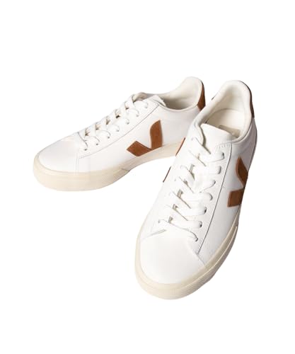 [ヴェジャ] スニーカー CP0521058 CAMPO LEATHER SNEAKER WHITE/COGNAC [並行輸入品]