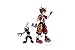KINGDOM HEARTS Official Exclusive Action Figure - 2-Pack Valor Form Sora & Heartless Soldier - Collectible Replica Figurine Toy for Game Franchise Fans - Statue Set Gift - Licensed Disney Merchandise