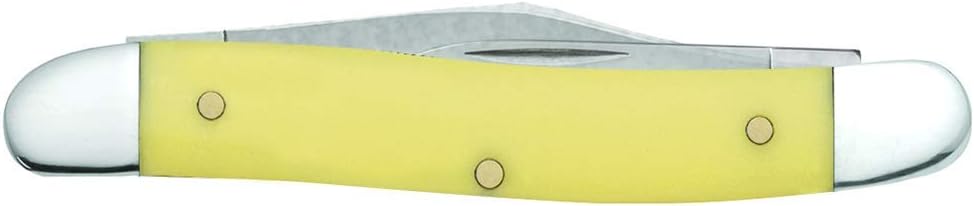 Case WR XX Pocket Knife Yellow Synthetic Pen Cv Item #109 - (32087 Cv) - Length Closed: 3 3/8 Inches