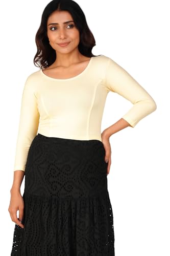 Image of Fressia Fabrics Women's Cotton Readymade Saree Blouse Stretchable Crop Top Choli Bustier Top