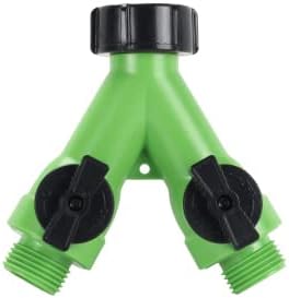 2 Way Poly Faucet Manifold "Y" Splitter with Shut Offs - Pack of (4)