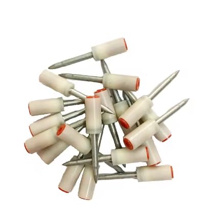 200PCS Steel Naked Nails 25mm for Mini Nails Gun Manual Power Tool Wall Anchor Wire Slotting for 7.3mm Mini Nail Gun