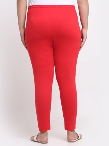 Image of Soft Cotton Ankle Lenght Solid Regular and Plus 35 Colours Leggings for Womens and Girls (Sizes :- M to 6XL)