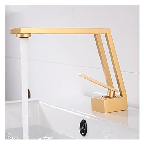 Grifo de baño negro monomando con acabado mate premium y mezclador de agua de alta durabilidad