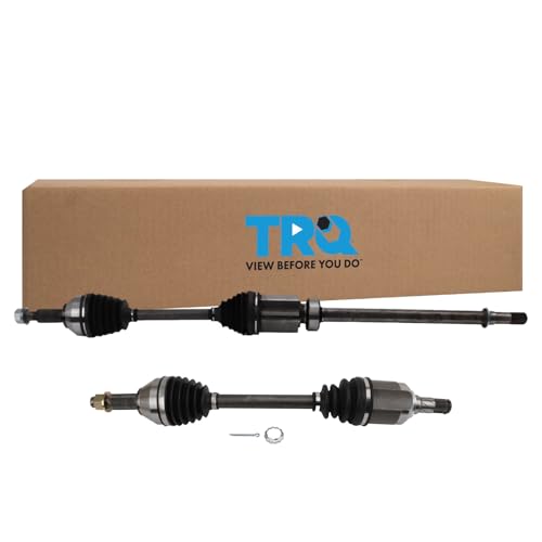 TRQ Front Driver and Passenger Side CV Axle Assembly Set 2 Piece Compatible with 2015 Nissan Murano FWD 2016 Murano S SV SL Platinum FWD 2017-2018 Murano FWD