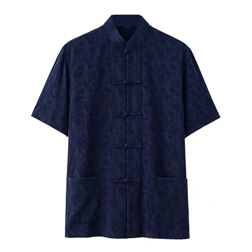 Uniforme de Tai Chi à manches courtes pour homme en coton