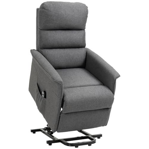 HOMCOM Power Lift Recliner Chair for Elderly, Easy Assembly, Gray