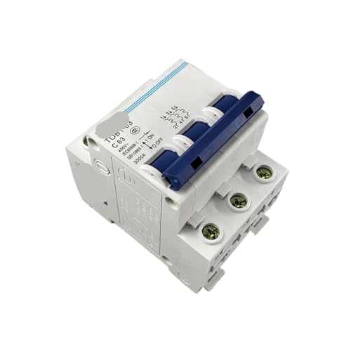 Mini disjoncteur 3P courbe C TOB1-63 tripolaire 25A haute sensibilité thermique 230V 400V