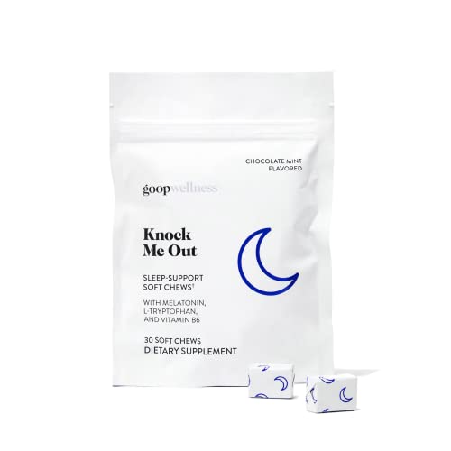 goop Wellness - Knock Me Out - Sleep-Support Soft Chews - with Melatonin, L-Tryptophan, and Vitamin B6