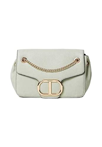  Twinset Borsa A Tracolla Da Donna Marchio Twinset, Modello Soft Side 231TB7061, Realizzato In Pelle Sintetica. Verde