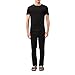 Lacoste Men's 100% Cotton Slim Fit Crew Neck Undershirt, 3-Pack, Black, X-Large