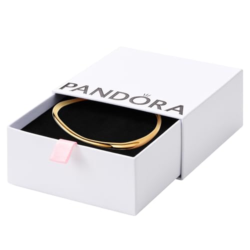 Pandora Essence Organically Shaped Bangle - 14k Gold-Plated Bangle - Bracelet for Women - Gift for Her - Includes Gift Box