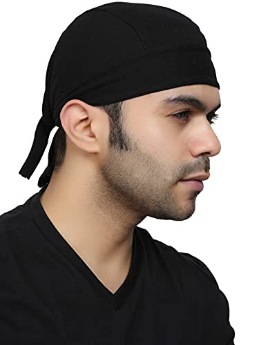 bismaadh Supreme Quality Cotton Viscose & Spandex Doo Rag Helmet Liner Running Skull Cap Chemo Hat Headwrap Unisex Patka-picture-24