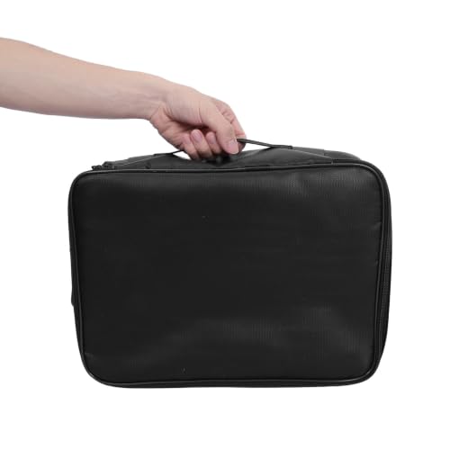 Bolsa organizadora de documentos VILLCASE de tela negra 4