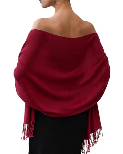 FURTALK Pashmina Shawl Wraps for Women Evening Dresses Blanket Scarves Fashion Scarf Wedding Gifts