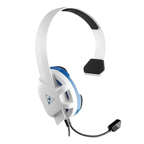 Turtle Beach Recon Chat ホワイト PS4 Pro PS4 PS5向けヘッドセット 片耳...