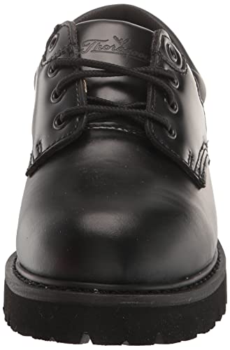 Thorogood Uniform Classics Steel Toe Oxford Work Shoes For Men And Women Featuring Polishable High-Shine Leather, Goodyear Storm Welt, And Non-Slip Eva Lug Outsole, Black - 8.5 M #TOP1