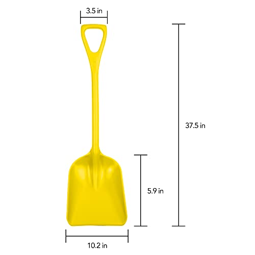 Pala Remco cuadrada con punta, polipropileno, 23.5 in, amarillo miniatura 3