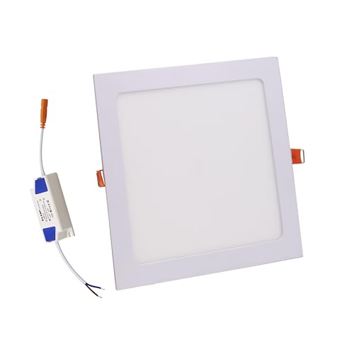 Faretto LED Incasso 18W Quadrato slim 22cm Switch 3000-4200-6400k F.I.202-212mm