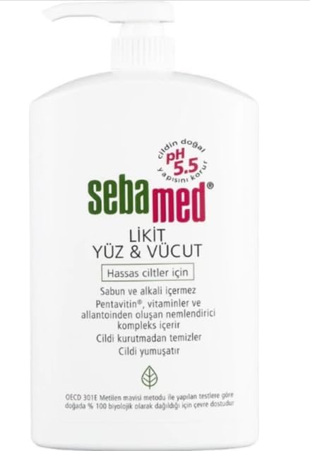 Sebamed Likit Yüz & Vücut Yıkama Solüsyonu, 1000 ml, pH 5.5