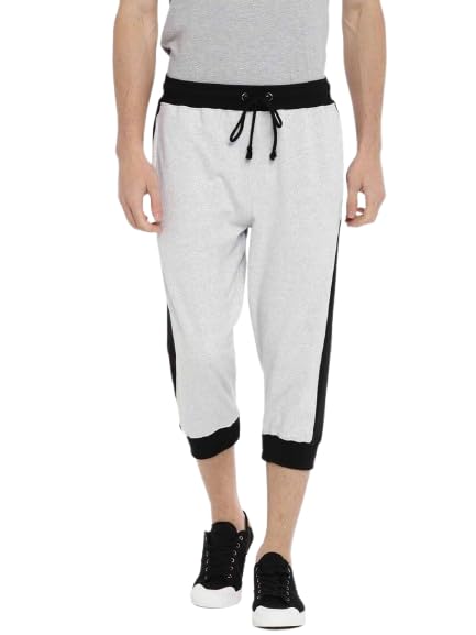 arise by beroe Men's Capri Jogger Pants, with Side Stripe, Drawstring Waist, Cotton Blend-picture-24