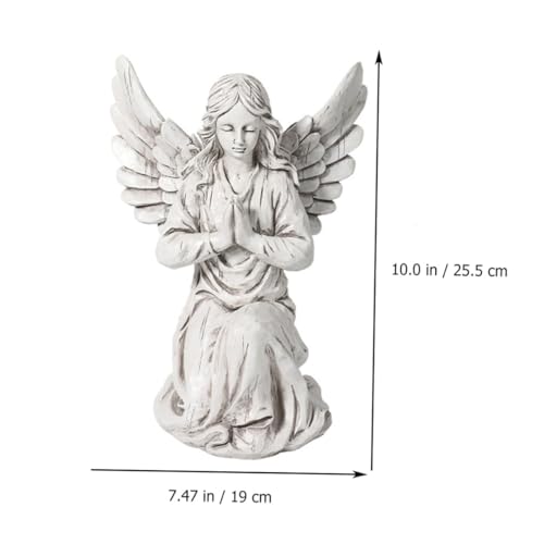 Statue Ange Résine pour sublimer votre bureau ou créer un havre de paix au jardin - 7