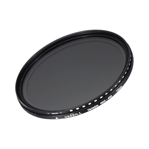 MECCANIXITY ND2-400 Lens Filter Variable Neutral Density Lens Filter 72mm Circular ND Filter Grayscale Filter for Camera Photography Lens