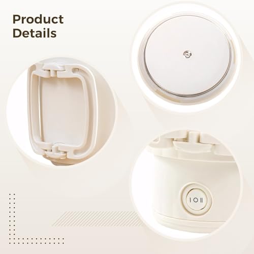 Hervidor eléctrico plegable de viaje 800 ml beige miniatura 5