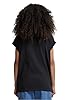 Urban Classics Women's Ladies Extended Shoulders Tee Basic T Shirt with Capsleeves Shortsleeve T Shirt Top Crew Neck, Black, XL UK #2