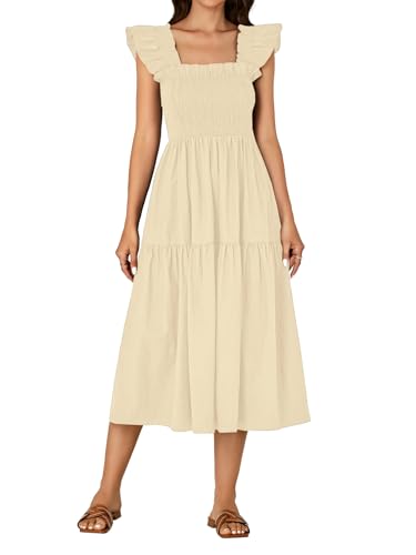 Image of Rooscier Women's A Line Smocked Midi Dress