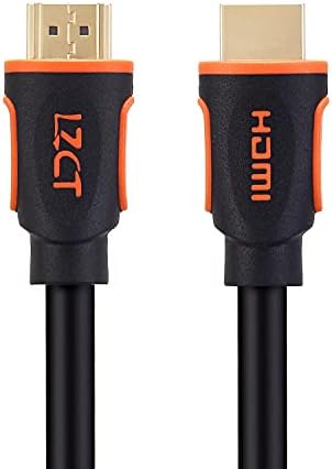 LZCT 4K High Speed HDMI Cable 60FT with Ethernet HDMI Cord V2.0 Support 4K@60Hz Ultra HD 2160P 3D ARC HDR (Length from 3' to 125') Dual Color Mould