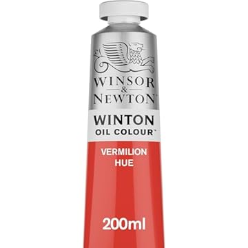 Winsor & Newton Winton 200ml Oil Colour - Vermilion Hue,1437682