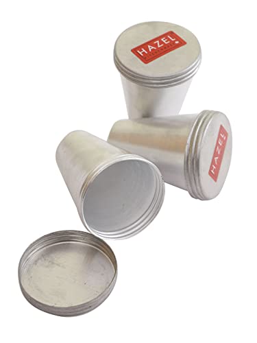 Image of HAZEL Aluminium Kulfi Moulds Set of 6 with Lid | Homemade Kulfi Moulds Set Big Size |Reusable Popsicle Ice Cream Mould DIY Kit