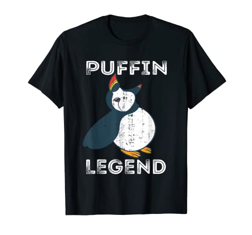 Puffin Legend Islandia Animal Frailecillo Amante de los pájaros Sea Bird Camiseta