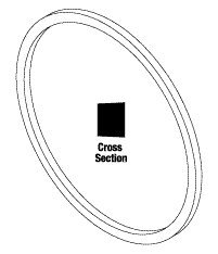 Door Gasket for Tuttnauer (10.590" OD Green Silicone) TUG003