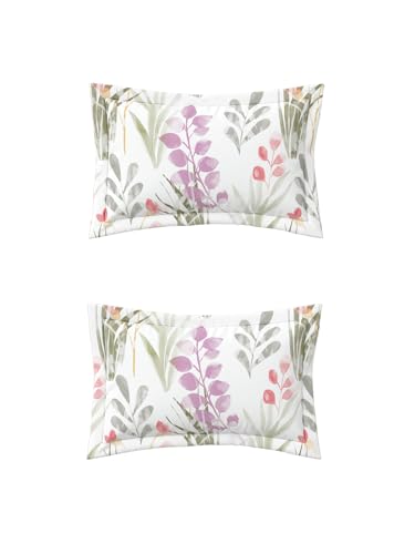Image of DDECOR Live Beautiful 100% Cotton 145TC Floral King Bedsheet with 2 Pillow Covers | Rotary Printed Breathable Fabric | 224 CM X 254 CM | Luxury Bedding for Home | Cresta Collection | Lavender Purple