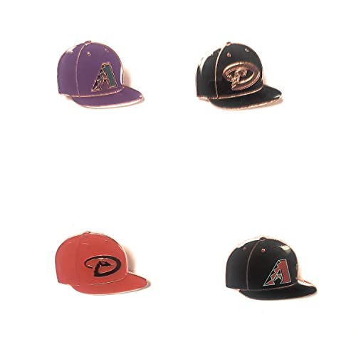 Arizona Diamondbacks Metal Hat Lapel Pin 4-Piece Retro Franchise Logos Baseball
