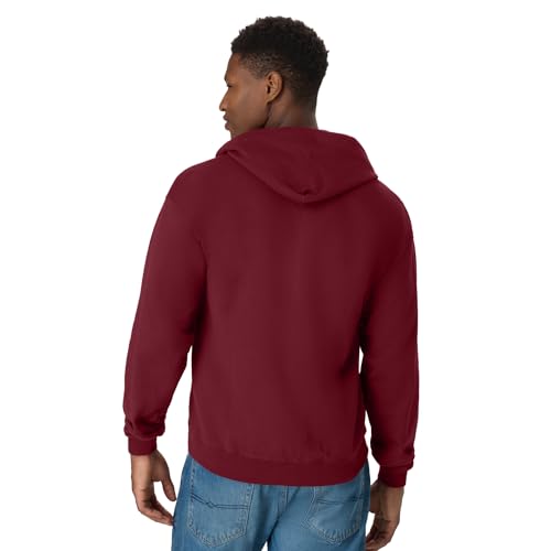 Image of Hanes Men's Zip-up Hoodie, Ecosmart Fleece Full-zip Hoodie for Men, Hooded Sweatshirt