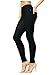 Conceited Premium Soft Jeggings Denim Leggings in 7 Colors - Regular and Plus Sizes by (Small/Medium, A Black)