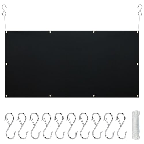 Archery Netting Backstop 5x10ft Heavy Duty Polyester Arrow Backstop with 33ft Rope & 10 Hooks for Indoor Outdoor Shooting