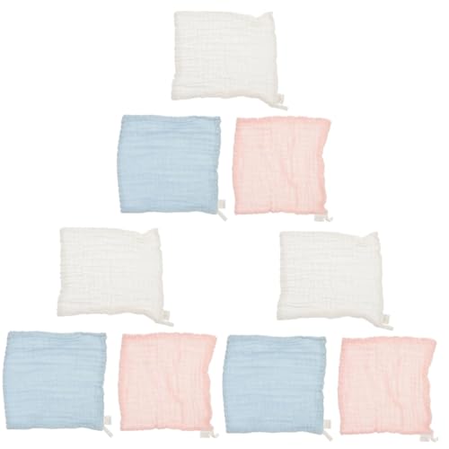 Chiffons muslin absorbants et réutilisables TOYANDONA | Serviettes en coton doux lot de 9
