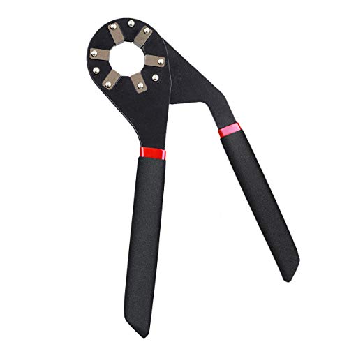 Preisvergleich Produktbild YoungRich 8 '' Verstellbarer Inbusschlüssel Multifunktionale Carbon Steel Spanner Schraubenschlüssel Werkzeug Korrosionsbeständig Langlebig für Nuss 1 / 2 '' Zu 3 / 4 '' Household Shop 20x12 cm Schwarz
