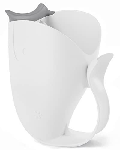 Image of Skip Hop Baby Bath Rinse Cup MOBY Tear-free Waterfall Rinser White Age 0+