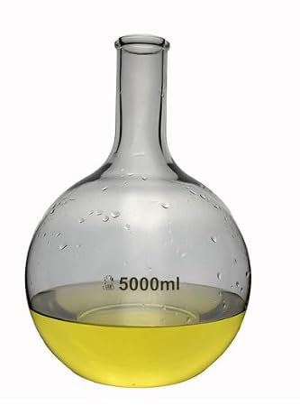 Borosilicate Round Bottom Boiling Flask Pack of 2 – Heat Resistant Laboratory Glass Flask for Heating & Chemical Experiments, Scientific Lab Glassware for Chemistry Laboratory (1000ml)-image-23