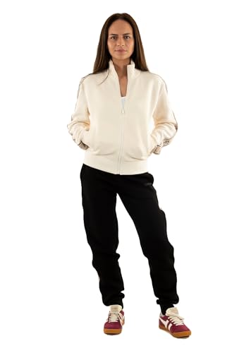 Guess Britney Full Zip Sweatshirt Maillot de survêtement, Sel de l', X-Large Femme