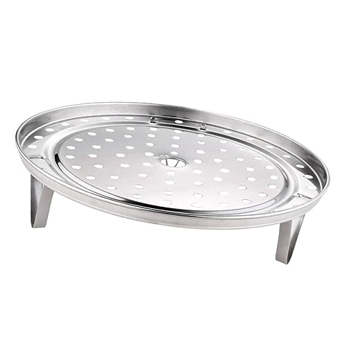 TIDTALEO ステンレス製三脚蒸し台 小型蒸し器ラック 圧力鍋対応調理スタンド キッチン用耐錆蒸気調理ラック